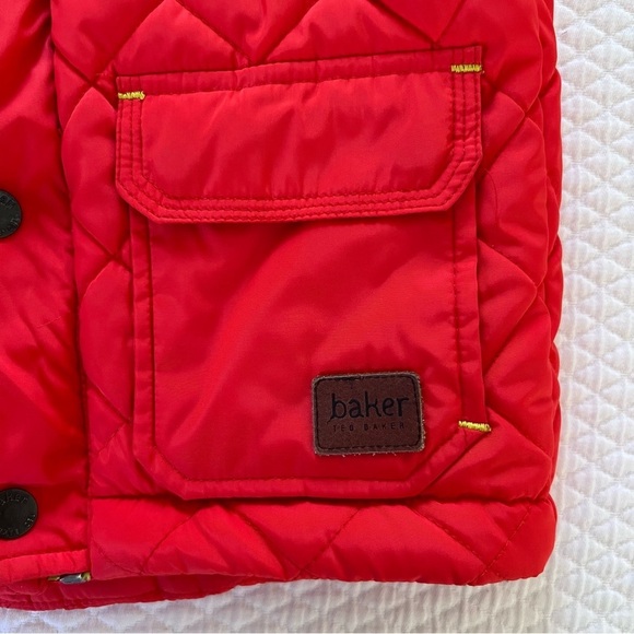 Baker by Ted Baker Orange Red Puffer Vest • 2Y - Picture 4 of 8
